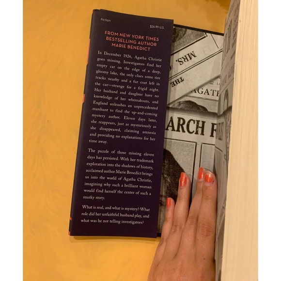 The Mystery of Mrs. Christie by Marie Benedict Hardcover - Picture 4 of 7